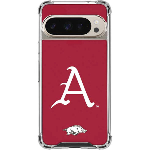 University of Arkansas-Fayetteville A Red Pixel 9/9 Pro Clear Case